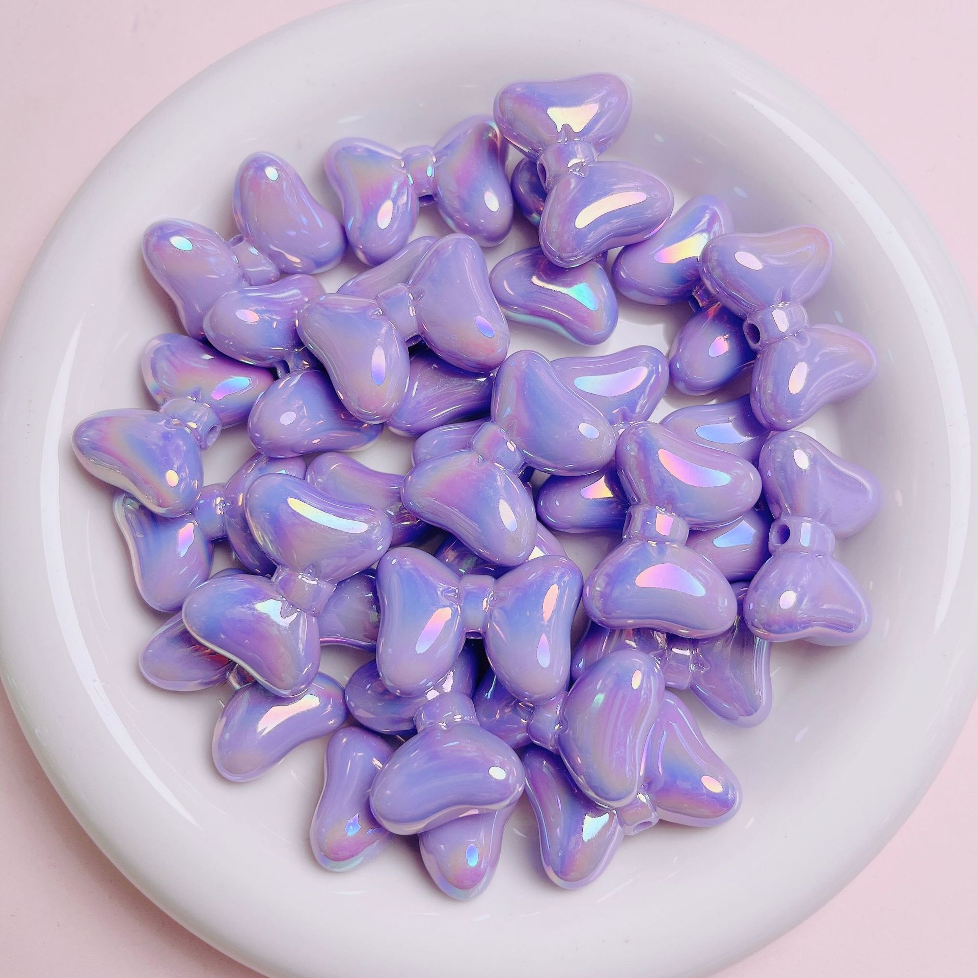 10 PCS/Package Arylic Bow Knot DIY Jewelry Accessories Beads display picture 5