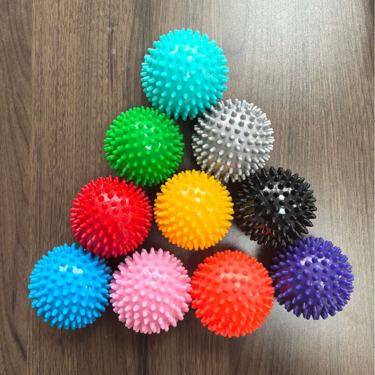 Массажный мяч из ПВХ, мяч для фасциального массажа, мяч для расслабления мышц, ручной массажный мяч для точечного массажа, мяч для тренировки силы хвата, мяч-ёжик