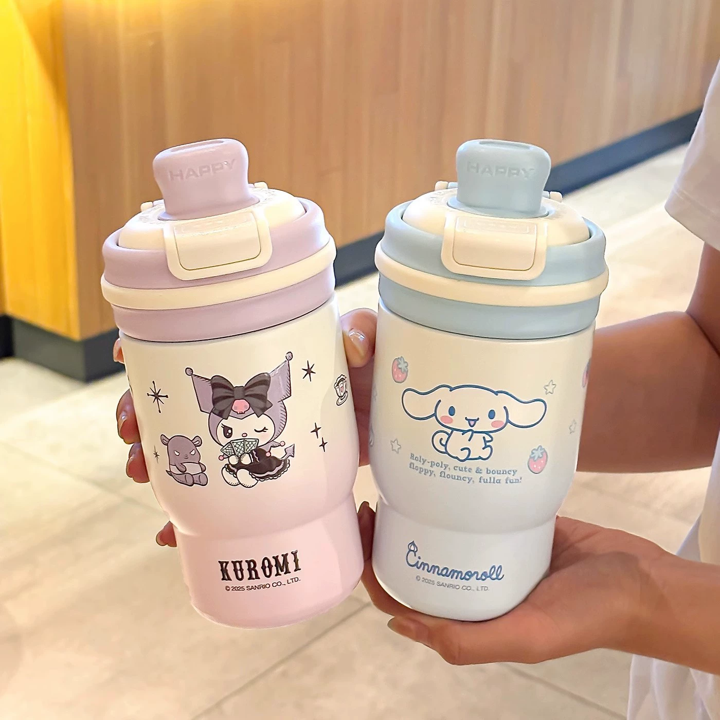 2025 новая коллекция Sanrio, детская кружка для воды/кофе, многофункциональная чашка-термос для автомобиля и школы, термос для студентов