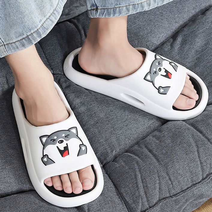 Non-Slip Summer Bathroom Home Cute Poop Soft-Soled Slippers Summer Sandals for Men to Wear in the Shower Indoor and Outdoor
