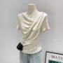 新款独特短袖绝美小上衣