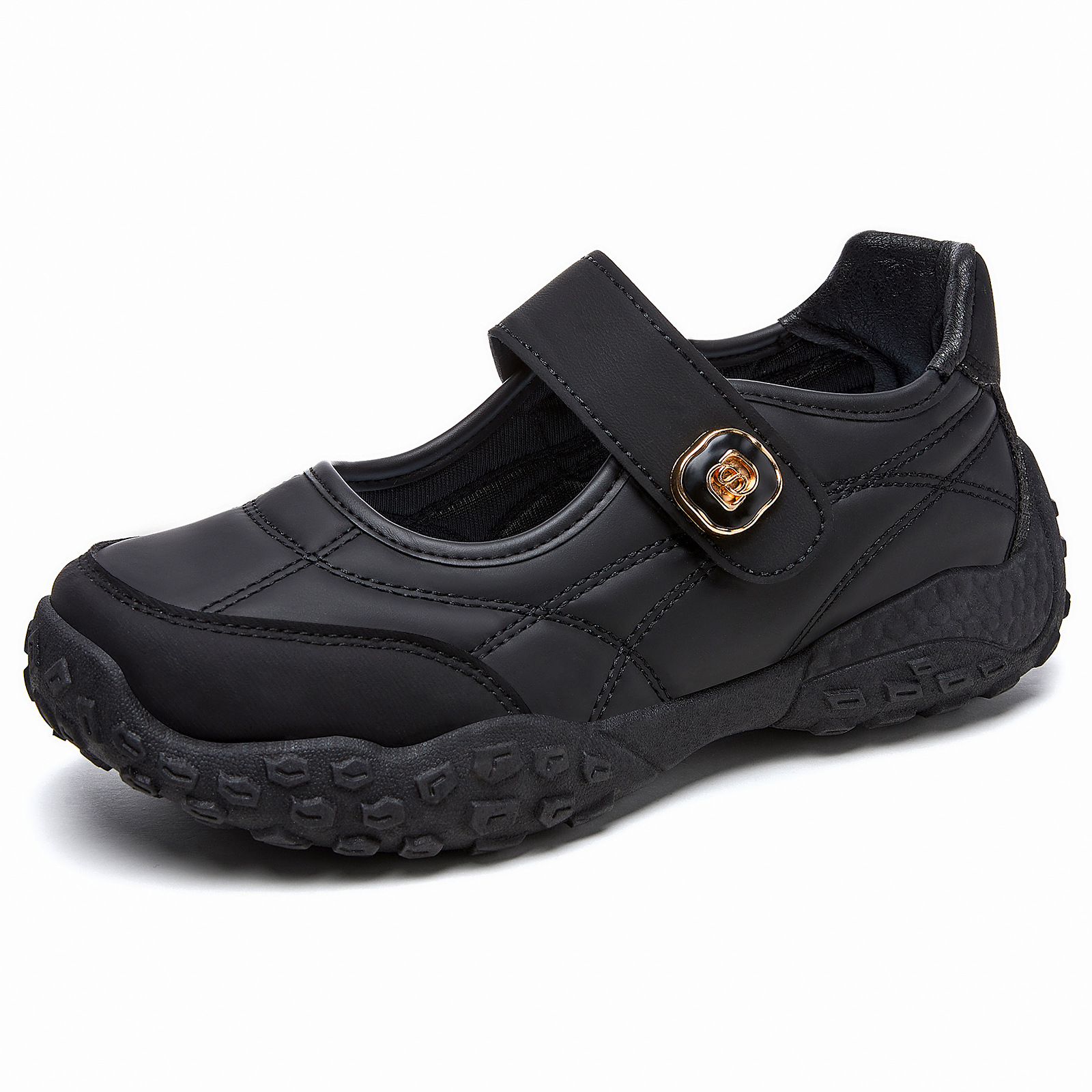 El Jin Seyuan| Zapatos de mujer Velcro superficial zapatos casuales transpirables zapatos deportivos ligeros suaves cómodos zapatos mary-zhen