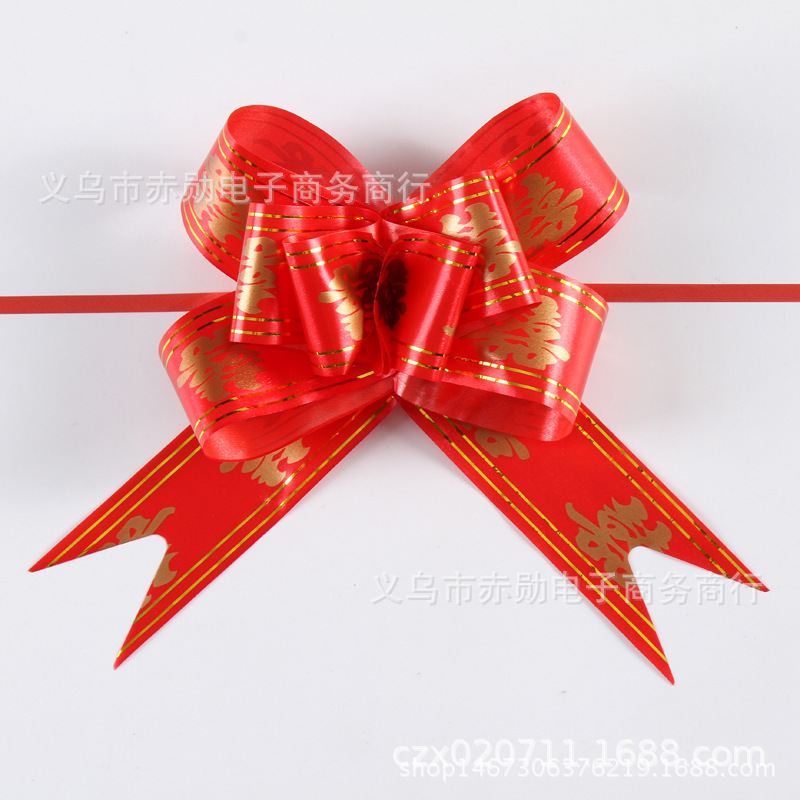 45 hilo de oro mano tire flor tienda maceta decoración regalo embalaje corbata flor boda coche decoración tire flor cinta al por mayor