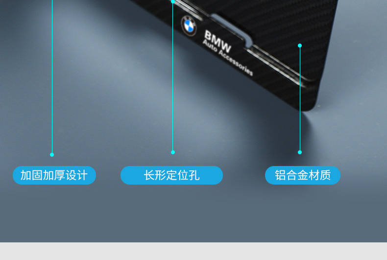 Suitable for Bmw License Plate Frame New 3 Series 5 Series 1 Series 7 Series Car License Plate Frame X1x3x5x6x4 License Plate Frame