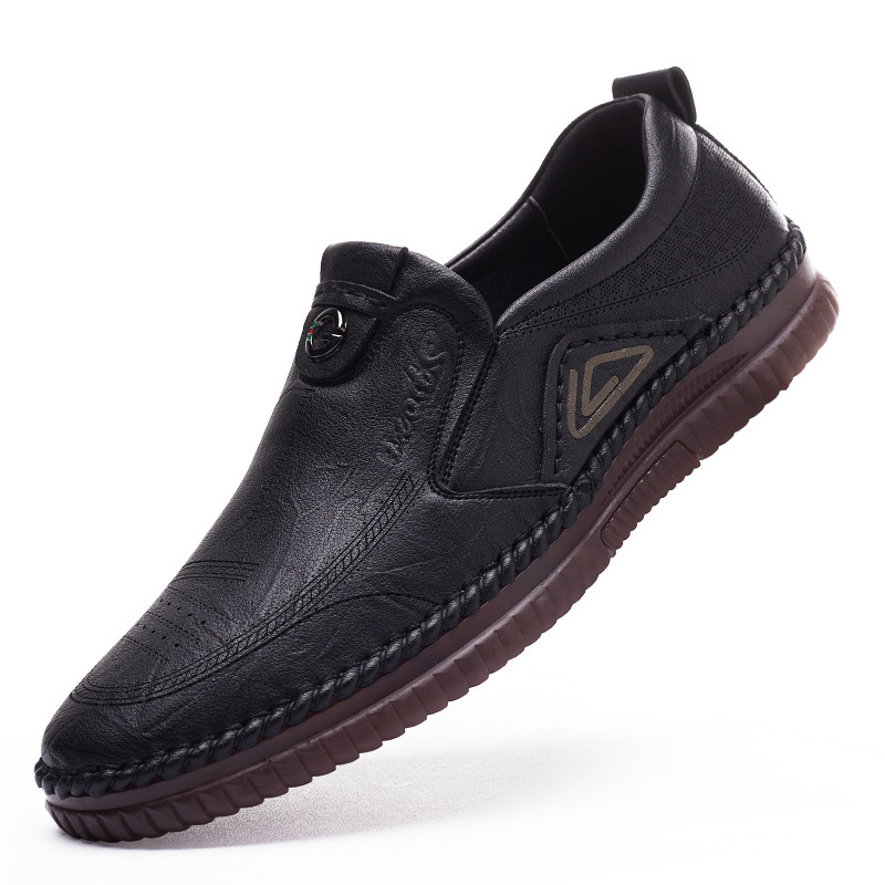 Men's Formal Derby Leather Wingtip Square Toe Outdoor Footgear Shoes_voghion.com