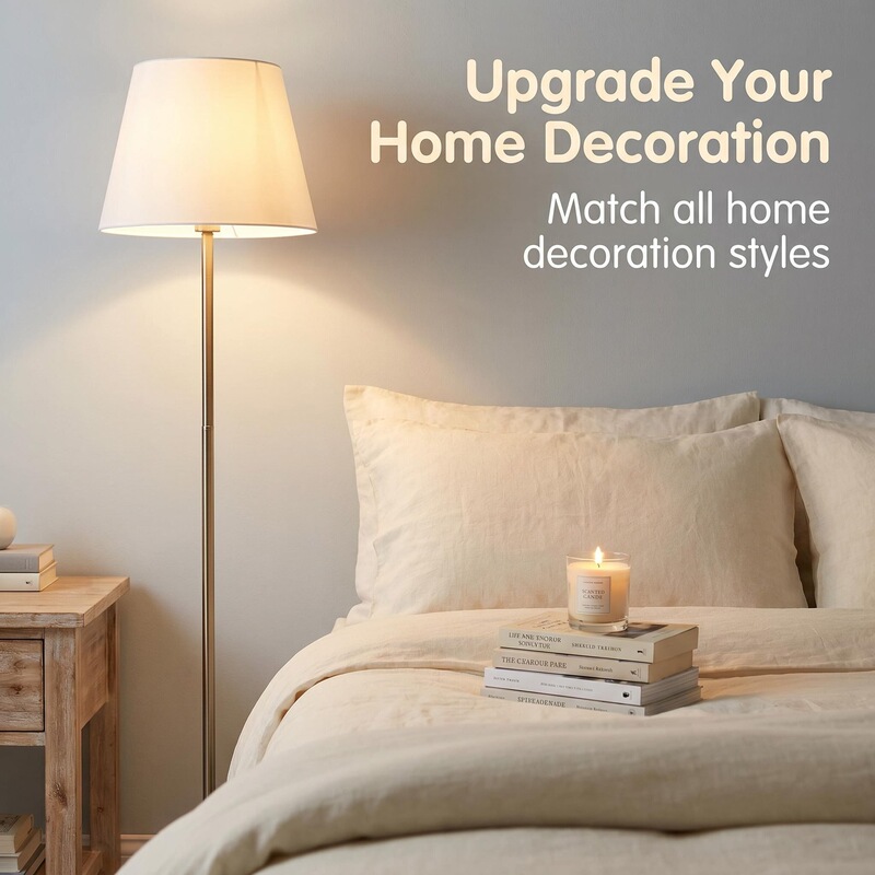 Modern Minimalist Fabric-Covered Floor Lamp for Living Room and Bedroom, Creative Fabric Decoration, Personalized Sofa Standing Lighting Fixture Modern Minimalist Fabric-Covered Floor Lamp for Living Room and Bedroom, Creative Fabric Decoration, Personalized Sofa Standing Lighting Fixture