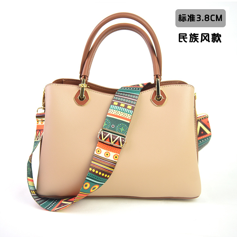 Bolso bandolera con accesorios ultra anchos, bolso de color, correa gruesa, correa de repuesto alargada, correa de hombro de bolso universal ajustable