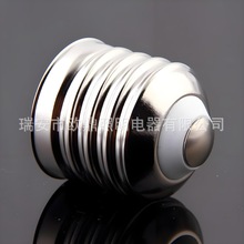 e27灯头厂家直供铁镀镍免焊螺口配件led灯泡 e27铁镀镍免焊灯头