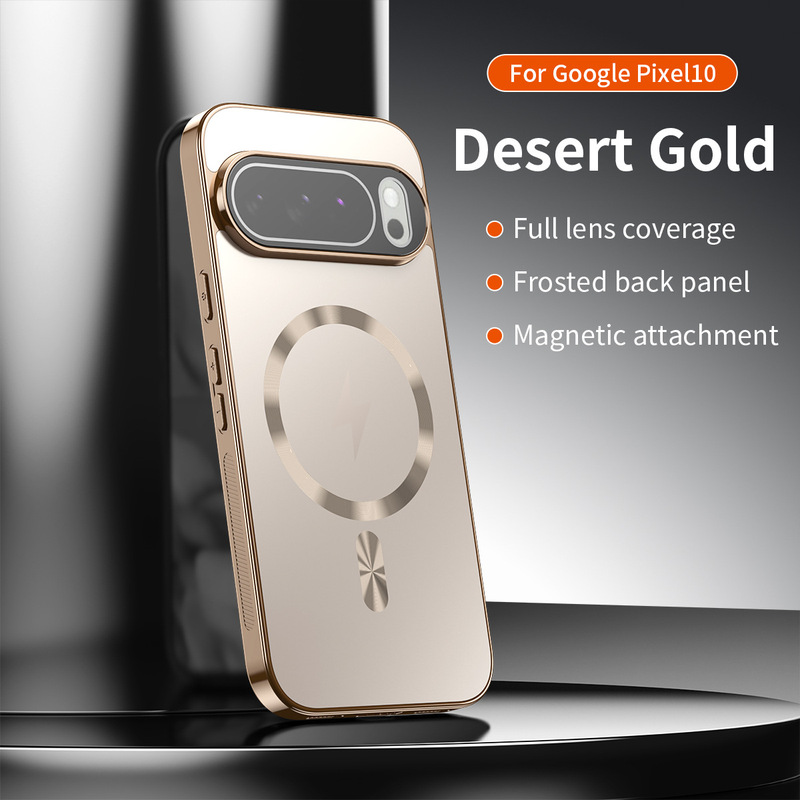 Suitable for Google Pixel10A Flash Electroplated Mobile Phone Case Google 9Pro All-Inclusive Anti-Fall Protective Cover for Men and Women