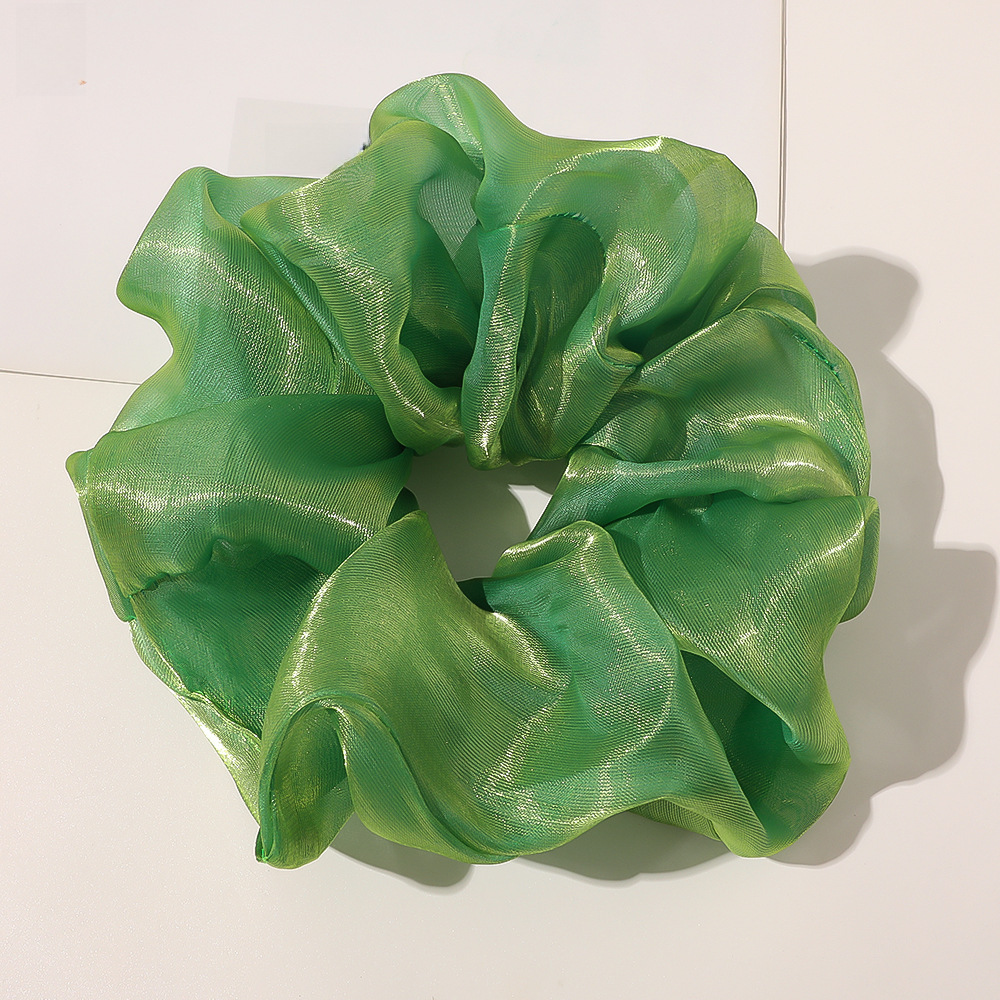 Qiyue super grande filato di seta brillante intestino crasso anello per capelli piccolo fresco corda per la testa organza cravatta per capelli anello per intestino crasso corda per capelli all'ingrosso_voghion.com
