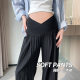 Pregnant Women's Pants Summer Thin Outer Wear Casual Wide Leg Pants Summer plus size Loose Low Waist Straight Trendy Trousers