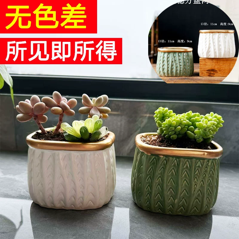 Creative Ceramic Flower Pot, Handmade Factory Direct, Assorted Decorative Designs, Small 7–10 cm