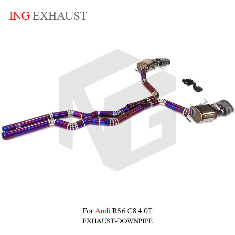 Suitable for Audi RS6 RS7 C7 C8 4.0T titanium alloy exhaust system high-performance mid and tail section