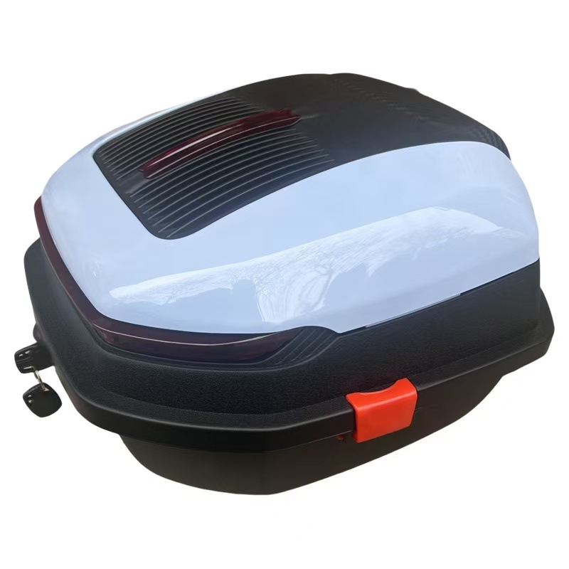 Motorcycle trunk large capacity tram battery car electric car rear backrest tail box extra large storage box anti-shake
