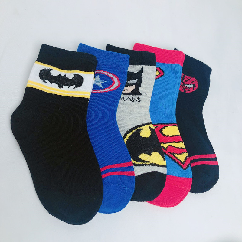 Boys' Pure Combed Cotton Socks Season Spiderman Superman Captain America Avengers Ant Man Deformed Gold Steel C803 Autumn Boys' Pure Combed Cotton Socks Season Spiderman Superman Captain America Avengers Ant Man Deformed Gold Steel C803 Autumn