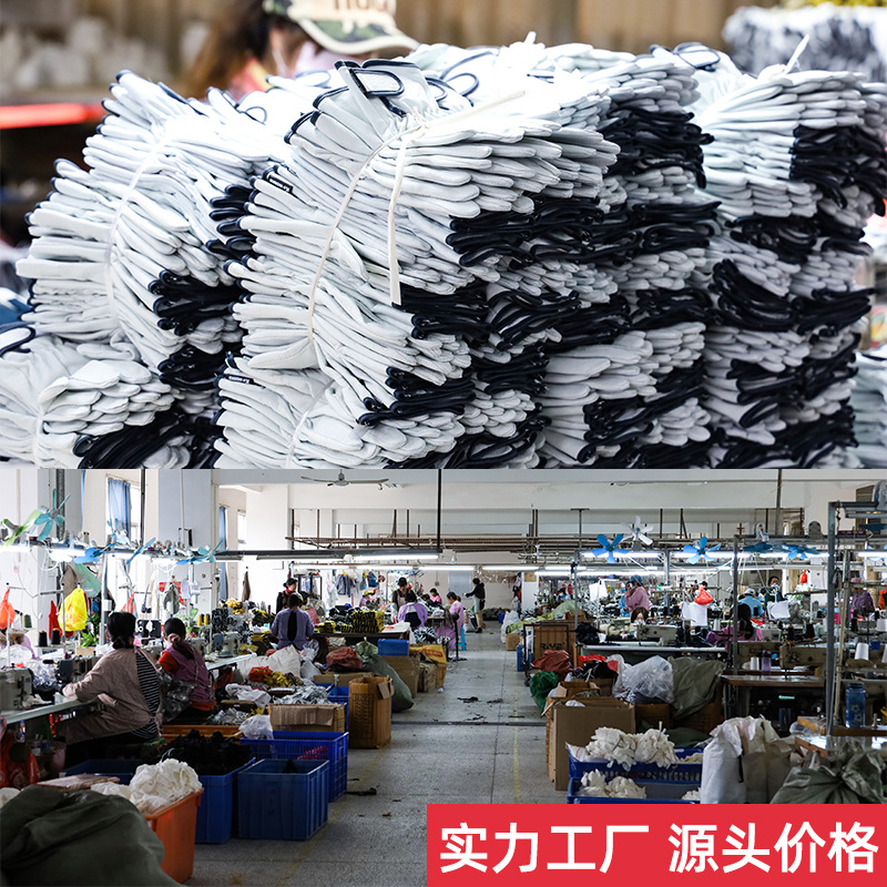 Guantes de piel de oveja al por mayor guantes de cuero de pantalla táctil cálida guantes de protección laboral guantes protectores de cuero resistentes al desgaste fábrica