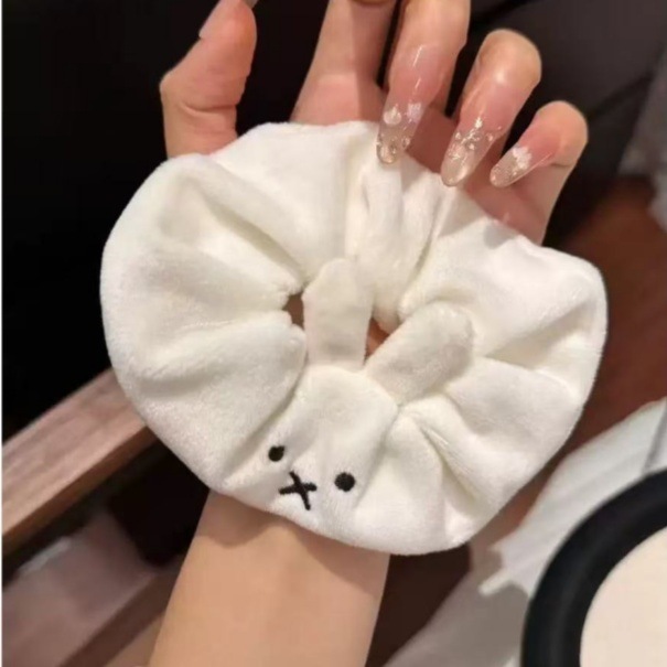 秋冬新款超萌米菲兔大肠发圈简约百搭大肠少女心扎马尾头绳丸子头|undefined