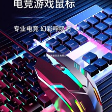 满大人适用戴尔机械有线鼠标游戏台式电脑网吧专用笔记本办公通用