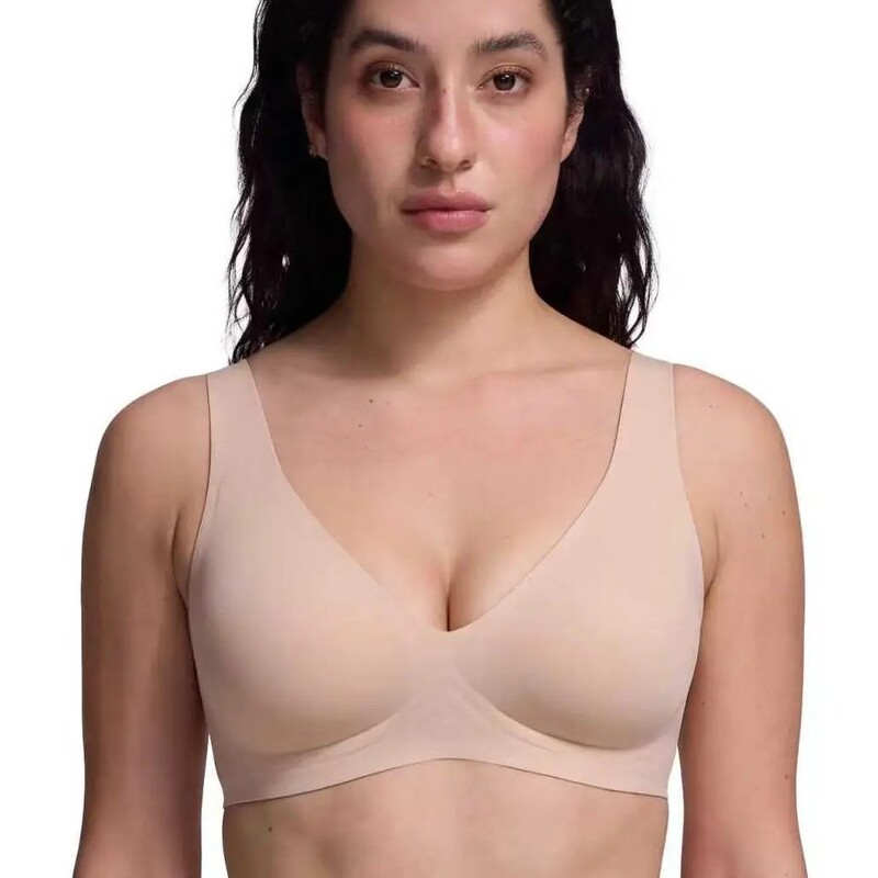 Foreign trade, European and American style, plus-size, leopard print, jelly-strap, soft-support, seamless bra for large busts, breathable and invisible
