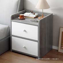 床头柜简约现代小型简易家用收纳柜置物架出租房用卧室迷你小柜子