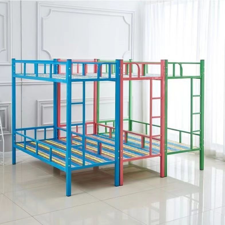 Elementary School Students' Afternoon Care Bunk Bed, Kindergarten Bunk Bed, Iron Frame, Small Dining Table, Care and Tutoring Class Bunk Bed