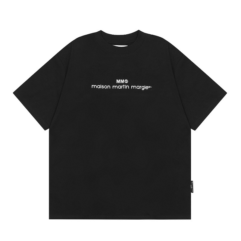 Mm6マギラtシャツ2023夏新作男女カップル服アラビア数字プリント半袖|undefined