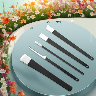 Stainless steel pedicure knife heel to remove dead skin calluses foot scraping knife household pedicure tool 4-piece wholesale