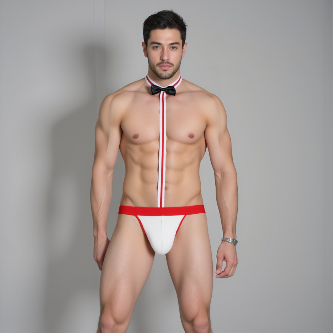 Men's Sexy Underwear Manufacturer Wholesale Sexy Thong Gay Suspender T-Pants Comfortable Breathable Sexy One-Piece