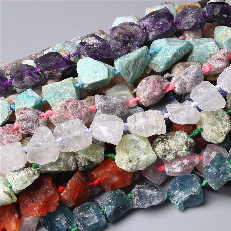 18-28mm natural raw stone special-shaped large gravel amorphous crystal amethyst powder jewelry DIY manufacturers