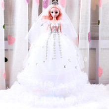 大50cm恆潮迷糊芭比娃娃套裝公主婚紗洋娃娃禮盒兒童女孩聖誕禮物