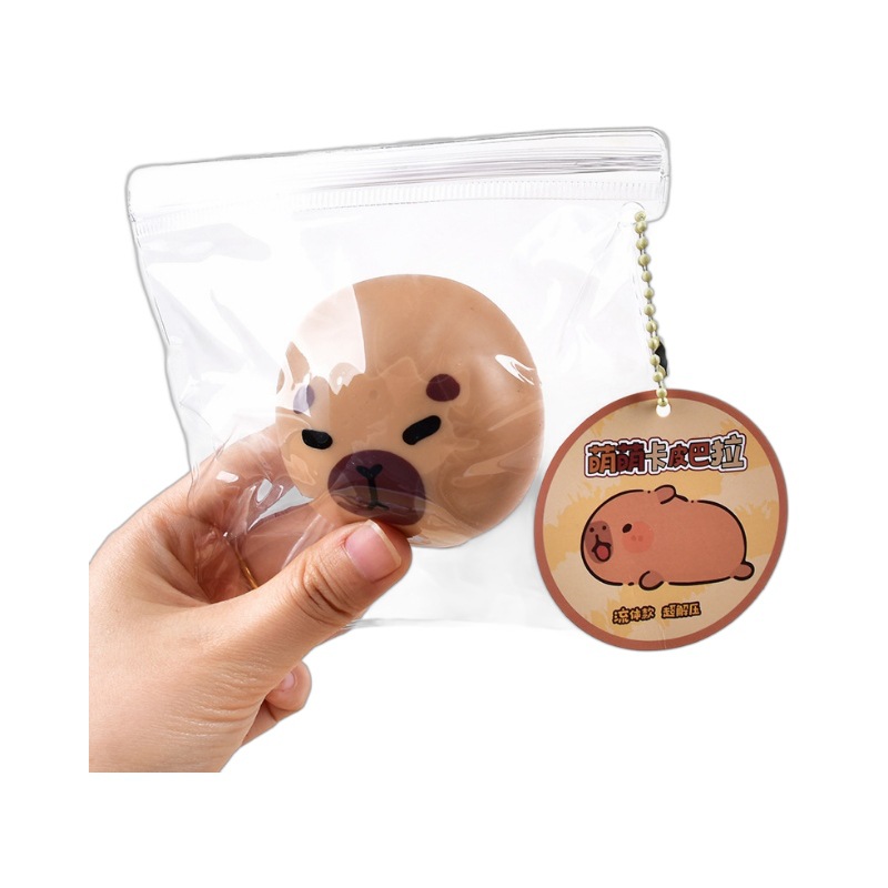 Líquido popular en línea Capibara pellizco pellizco lindo pellizco pellizco juguete descompresión pellizco descompresión colgante mochila escolar