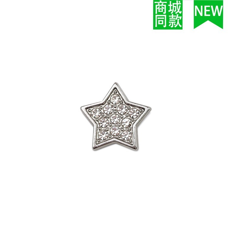 クロスボーダー卸売新しいクロックスアクセサリー靴バックル金属レターチェーン適応クロス靴花 DIY アクセサリー|undefined