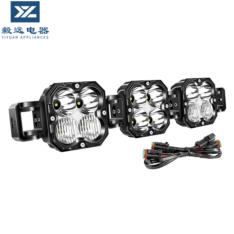 Car Roof Strip Light, Automotive Combo Spotlight, 24V/12V Compatible Single Row Tesla Welcome Light, High Beam Projector