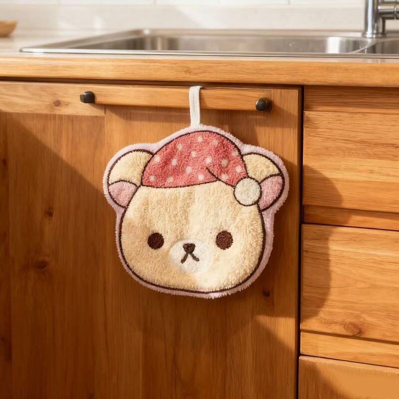 Cartoon Rilakkuma Hand Towel Hanging Cute Plush Super Absorbent Thickeneded Hand Towel Kitchen Bathroom Can Be Hung Cartoon Rilakkuma Hand Towel Hanging Cute Plush Super Absorbent Thickeneded Hand Towel Kitchen Bathroom Can Be Hung