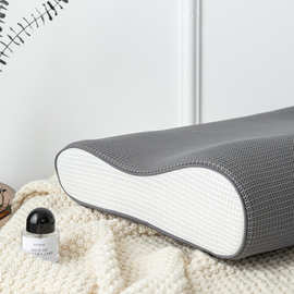 3d波浪枕头可调节高低枕成人单人枕芯可水洗透气颈椎中硬护颈纤维