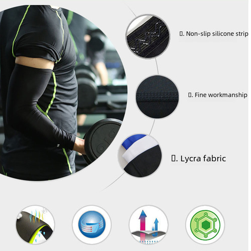 Basketball elbow pads, wrist guards, knee pads for men and women, sports cycling running protective gear, fishing sun protection, anti-slip breathable sleeves, wholesale