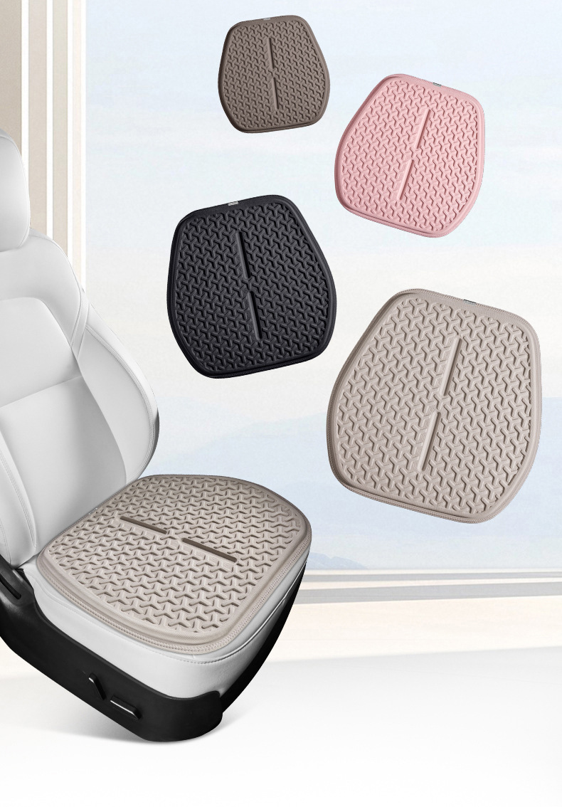 Suitable for Tesla Modely Car Seat Cushion Summer Cooling Pad Gel Seat Cushion Honeycomb Cooling Pad Breathable Fart Pad