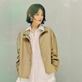 定做加工女款风衣赵丽颖同款包工包料来料加工源头工厂欧美风