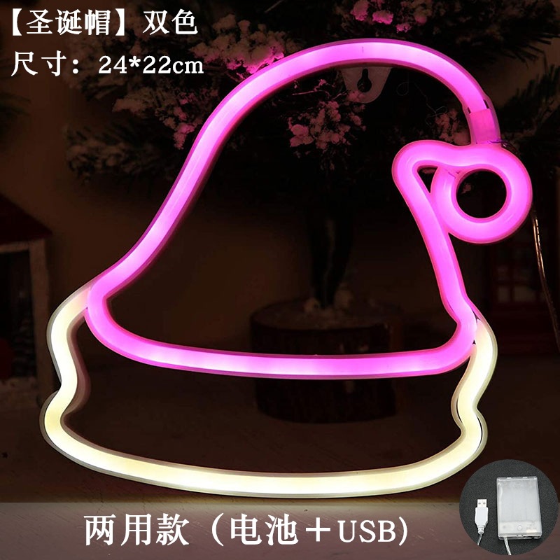 LED flamenco luz modelado luz ins cactus nube de neón luz de neón Luna luz de la decoración