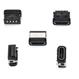 TYPE-C 4P 母座 板上两脚插防水L=7.50 带柱 IPX7 CH2.26