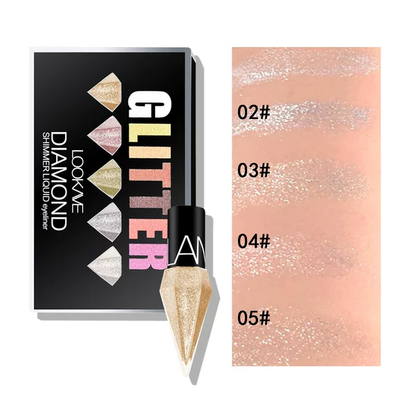 LOOKAVE 5 Pack Diamond Glitter Eyeliner suit Gift Box Eyeliner AliExpress LK12L