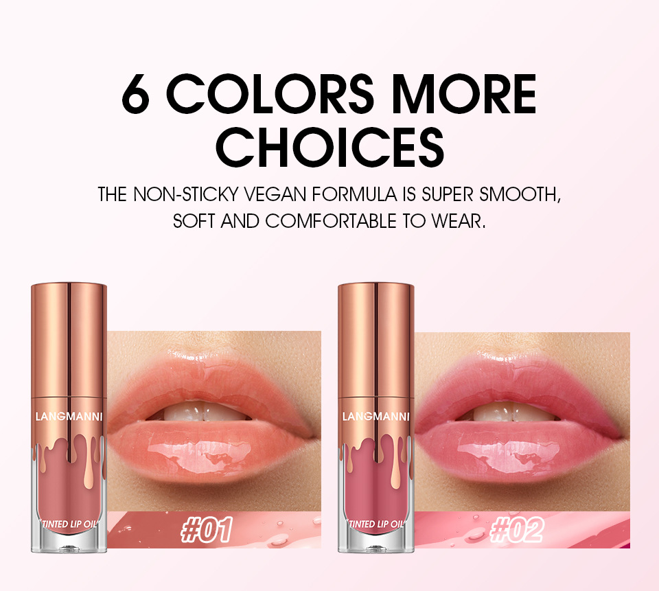 LANGMANNI colored lip oil, lip gloss, lip oil, single bottle undefined