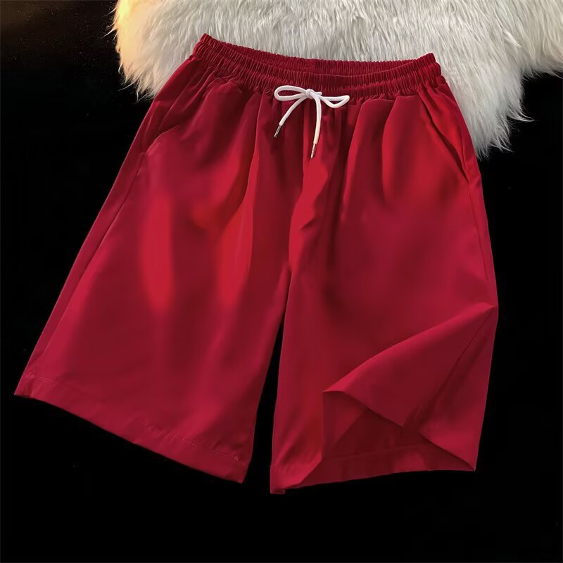 Personalizado al por mayor caramelo de viento neutro multicolor 25 colores primavera y verano nuevos pantalones cortos casuales de cinco puntos sueltos y cómodos