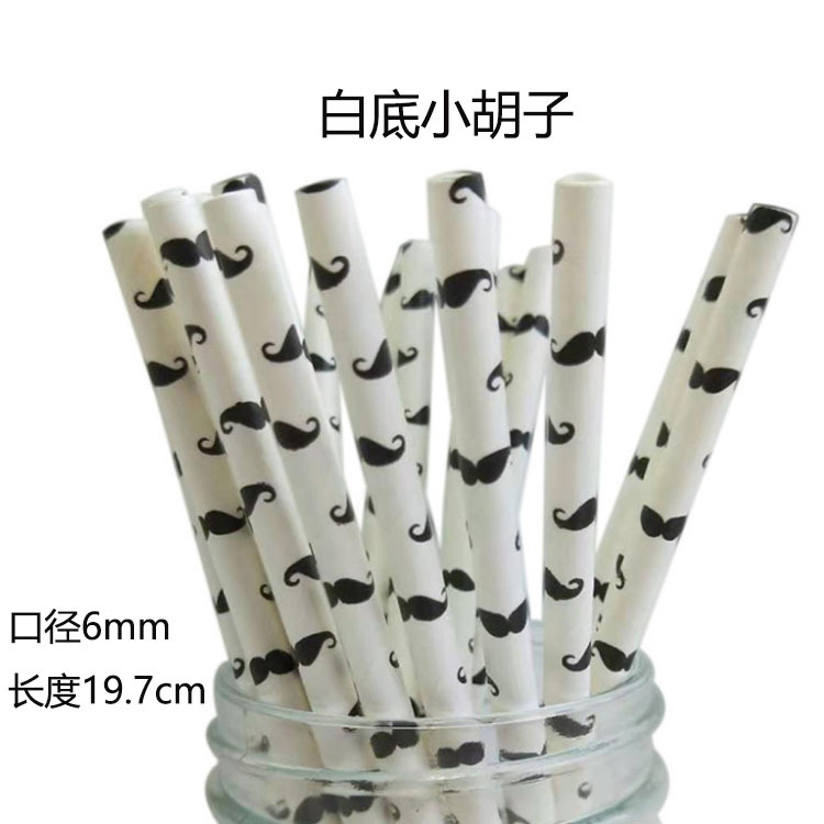 Gran cantidad en stock paja de papel desechable al por mayor paja de papel degradable Estilo Hawaiano floral Flamingo paja