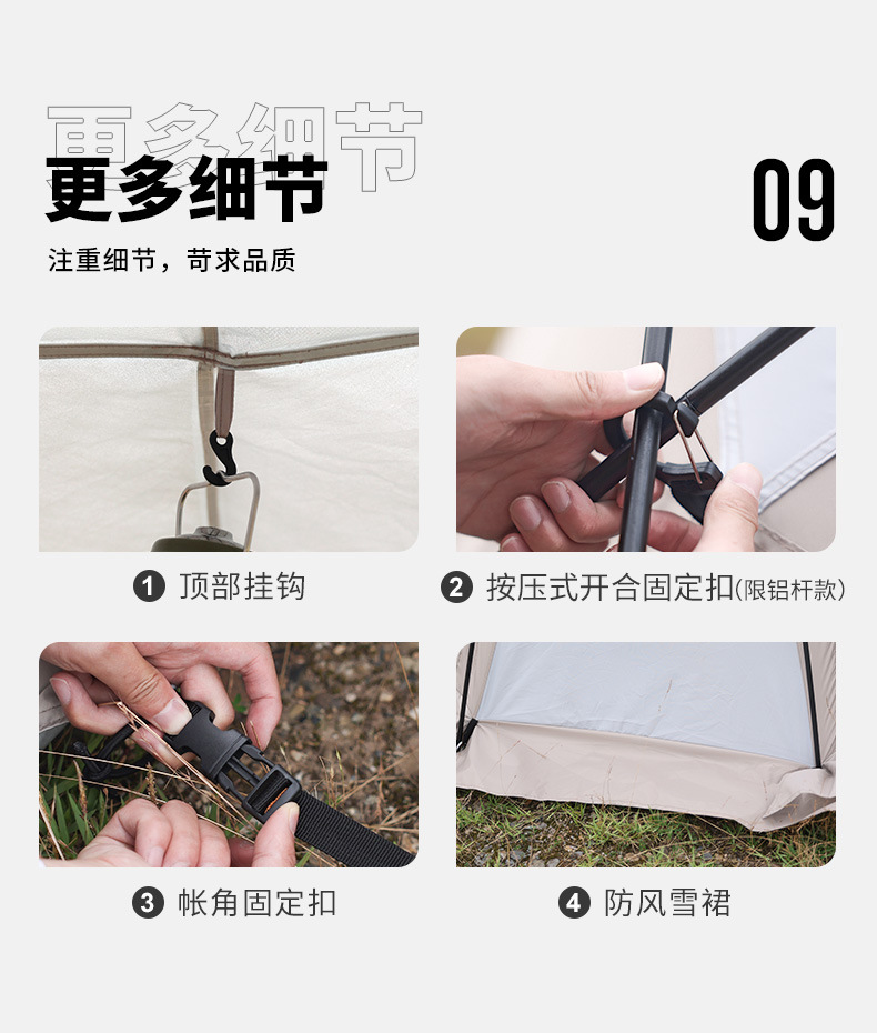 Dome canopy oversized awning outdoor camping picnic park camping tent portable windproof and rainproof canopy