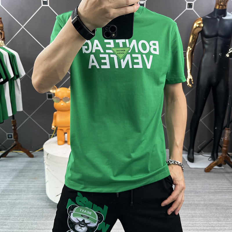 BV t-shirt Europe station 2022 Explosive money half sleeve jacket European goods Guochao men's wear Mercerized cotton T-shirt