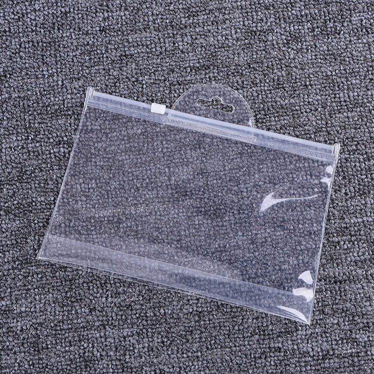 Fabricante transparente EVA bolsa de cremallera de plástico de alta frecuencia EVA bolsa de almacenamiento de cosméticos de higiene EVA bolsa de sello