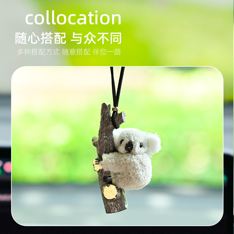 Espejo retrovisor de automóvil colgante de automóvil de alta calidad colgante de automóvil colgante de koala colgante de automóvil niñas adornos adornos lindos