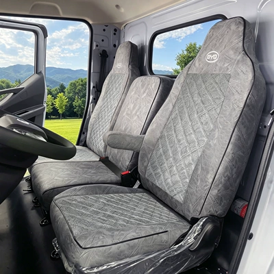 Modelə uyğun (Original) oturacaq örtükləri Seat Cover Truck Cushion Cover - full-tech-fabric-gray-the-driver-and-two-passengers-sit-in-one-set