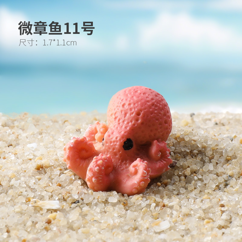 Pecera Micropaisaje Simulación de paisajismo Dibujos animados Paquete de coral Coconut Beach Montaña Esquivar Decoración de la casa